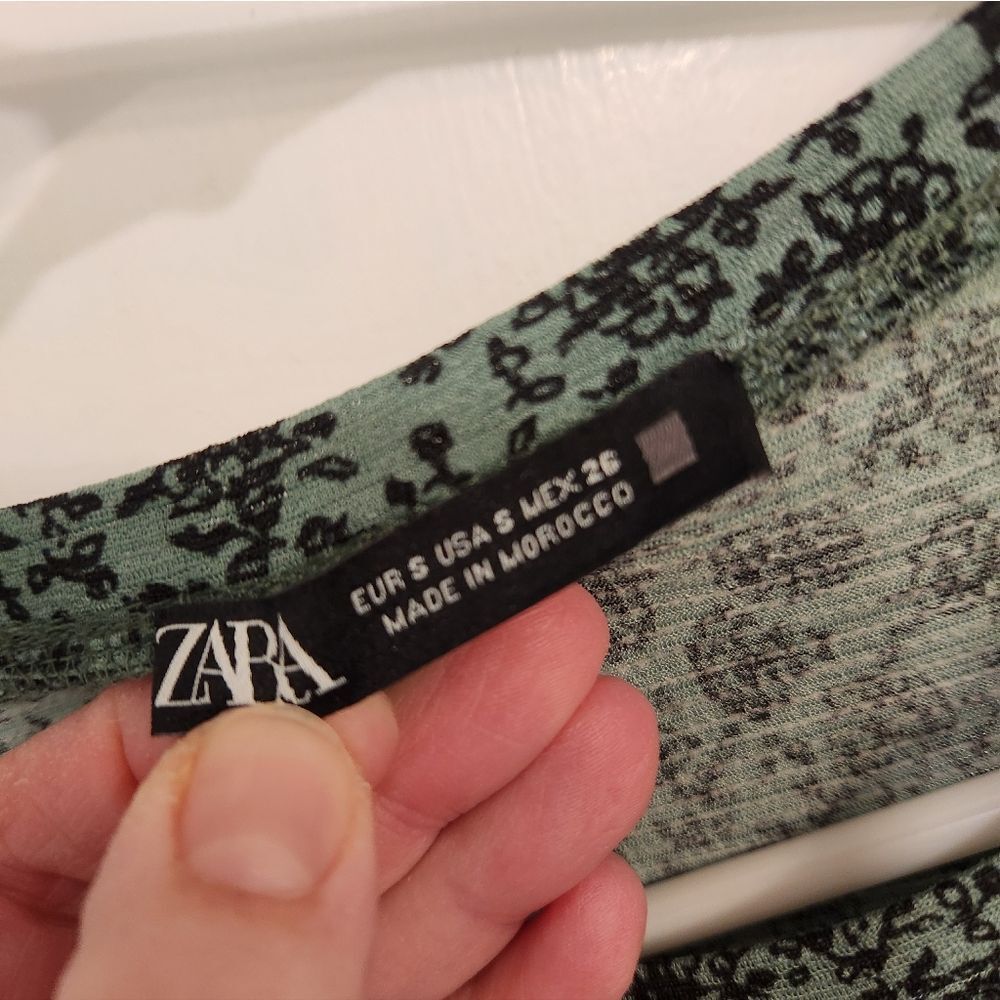 Zara Floral Midi Dress Zara Small Dress - Picture 7 of 9